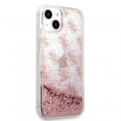 iPhone 13 rožinė water GUESS nugarėlė GUHCP13MLG4GSPG 4