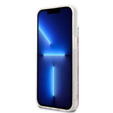 iPhone 13 rožinė water GUESS nugarėlė GUHCP13MLG4GSPG 1