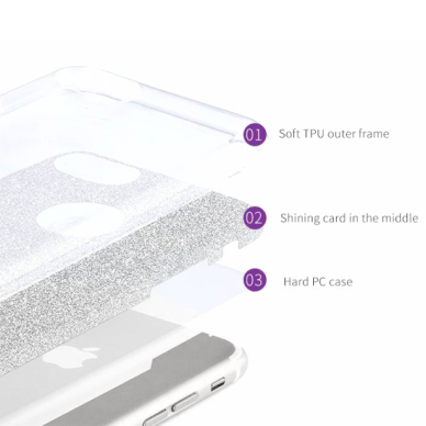 iPhone 13 sidabro spalvos SHINING nugarėlė 2