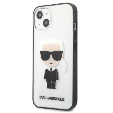 iPhone 13 skaidri-juoda KARL LAGERFELD nugarėlė KLHCP13MHIKCK 1