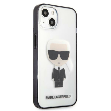 iPhone 13 skaidri-juoda KARL LAGERFELD nugarėlė KLHCP13MHIKCK 3