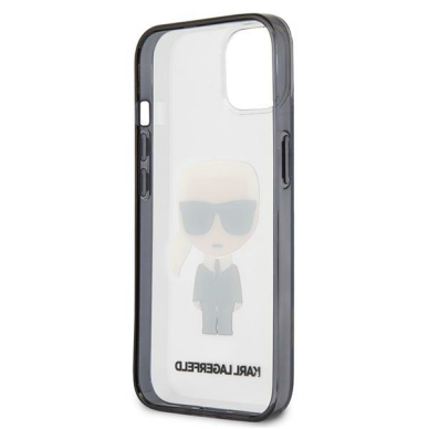 iPhone 13 skaidri-juoda KARL LAGERFELD nugarėlė KLHCP13MHIKCK 6