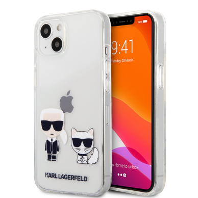 iPhone 13 skaidri KARL LAGERFELD nugarėlė KLHCP13MCKTR