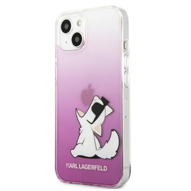 iPhone 13 skaidri-rožinė KARL LAGERFELD nugarėlė KLHCP13MCFNRCPI 1