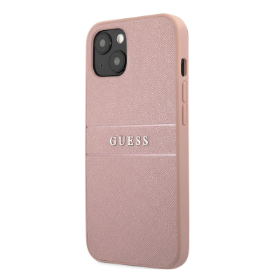 iPhone 13 šviesiai rožinė GUESS nugarėlė GUHCP13MPSASBPI 2