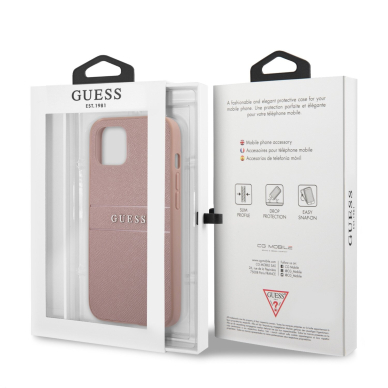 iPhone 13 šviesiai rožinė GUESS nugarėlė GUHCP13MPSASBPI 7
