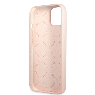 iPhone 13 šviesiai rožinė GUESS nugarėlė GUHCP13MS4LP 1