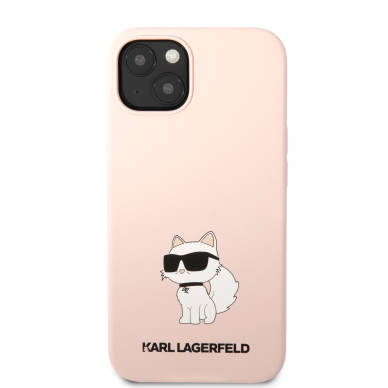 iPhone 13 šviesiai rožinė NFT KARL LAGERFELD nugarėlė KLHCP13MSNCHBCP 2