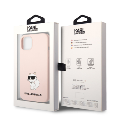 iPhone 13 šviesiai rožinė NFT KARL LAGERFELD nugarėlė KLHCP13MSNCHBCP 7