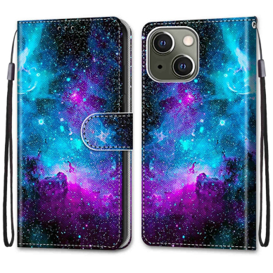 iPhone 13 Tracy fashion dėklas Purple Green Starry Sky