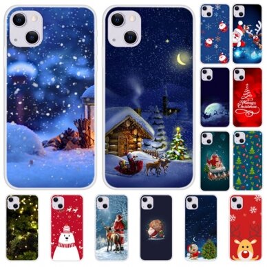 iPhone 13 Tracy nugarėlė Christmas Cute Elk Head 2