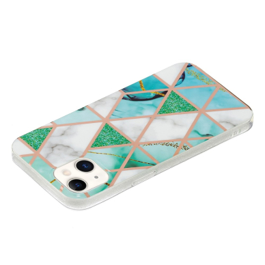 iPhone 13 Tracy nugarėlė Geometric marble green 2
