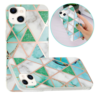 iPhone 13 Tracy nugarėlė Geometric marble green 3
