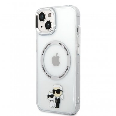 iPhone 13 transparent NFT Compatible Magsafe KARL LAGERFELD nugarėlė 2