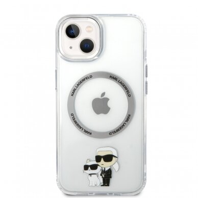 iPhone 13 transparent NFT Compatible Magsafe KARL LAGERFELD nugarėlė 3