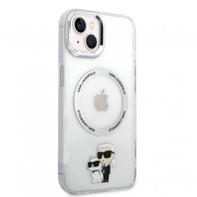 iPhone 13 transparent NFT Compatible Magsafe KARL LAGERFELD nugarėlė 4