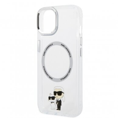 iPhone 13 transparent NFT Compatible Magsafe KARL LAGERFELD nugarėlė 5
