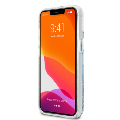 iPhone 13 žydra water GUESS nugarėlė GUHCP13MLGPEBL 1