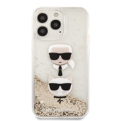 iPhone 13 PRO aukso sp. water KARL LAGERFELD nugarėlė KLHCP13LKICGLD 3