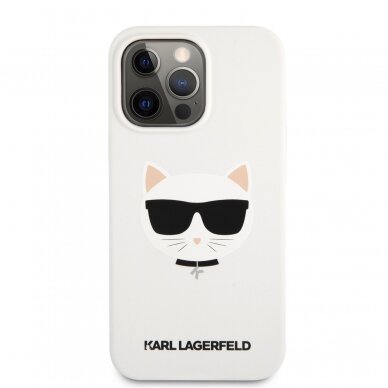 iPhone 13 PRO balta KARL LAGERFELD nugarėlė KLHCP13LSLCHWH 2