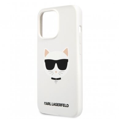 iPhone 13 PRO balta KARL LAGERFELD nugarėlė KLHCP13LSLCHWH 6