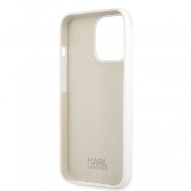 iPhone 13 PRO balta KARL LAGERFELD nugarėlė KLHCP13LSLCHWH 7