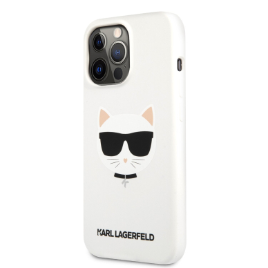 iPhone 13 PRO balta KARL LAGERFELD nugarėlė KLHCP13LSLCHWH 3
