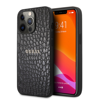 iPhone 13 PRO juoda GUESS nugarėlė GUHCP13LPCRBBK