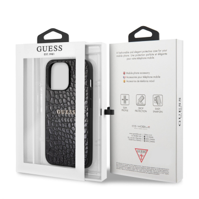 iPhone 13 PRO juoda GUESS nugarėlė GUHCP13LPCRBBK 7