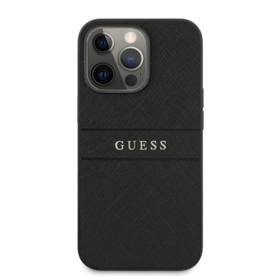 iPhone 13 PRO juoda GUESS nugarėlė GUHCP13LPSASBBK 3
