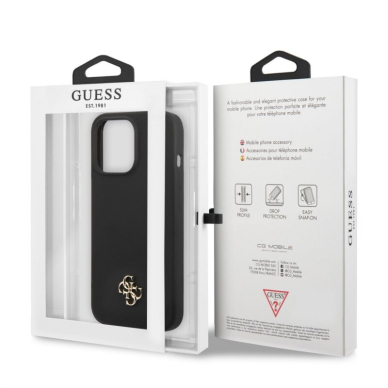 iPhone 13 PRO juoda GUESS nugarėlė GUHCP13LS4LK 3