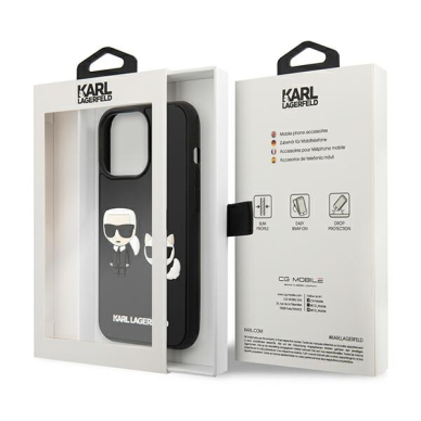 iPhone 13 PRO juoda KARL LAGERFELD nugarėlė KLHCP13L3DRKCK 7
