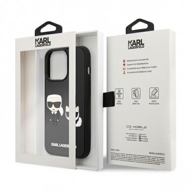 iPhone 13 PRO juoda KARL LAGERFELD nugarėlė KLHCP13L3DRKCK 7