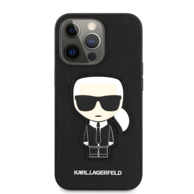 iPhone 13 PRO juoda KARL LAGERFELD nugarėlė KLHCP13LOKPK 3