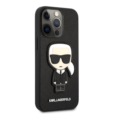iPhone 13 PRO juoda KARL LAGERFELD nugarėlė KLHCP13LOKPK 4