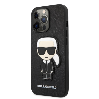 iPhone 13 PRO juoda KARL LAGERFELD nugarėlė KLHCP13LOKPK 2
