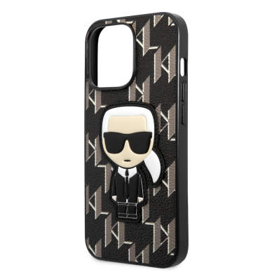 iPhone 13 PRO juoda KARL LAGERFELD nugarėlė KLHCP13LPMNIKBK 5