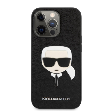 iPhone 13 PRO juoda KARL LAGERFELD nugarėlė KLHCP13LSAKHBK 3