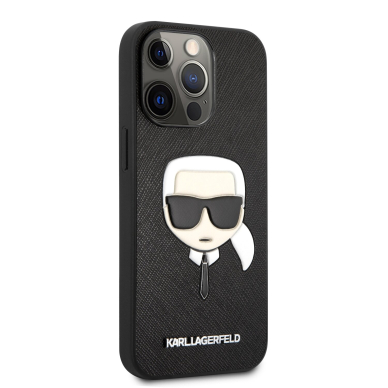 iPhone 13 PRO juoda KARL LAGERFELD nugarėlė KLHCP13LSAKHBK 4