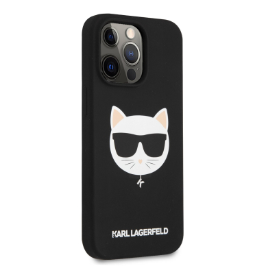 iPhone 13 PRO juoda KARL LAGERFELD nugarėlė KLHCP13LSLCHBK 4