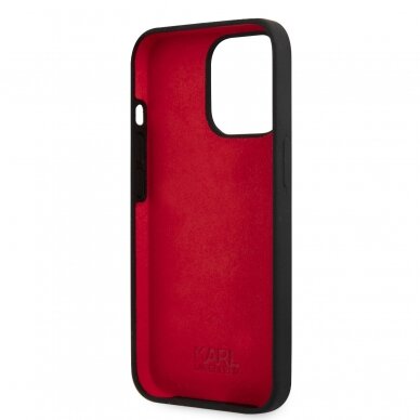 iPhone 13 PRO juoda KARL LAGERFELD nugarėlė KLHCP13LSLCHBK 6