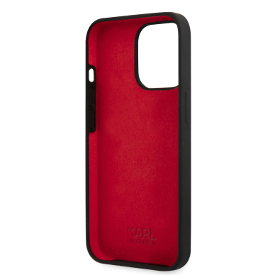 iPhone 13 PRO juoda KARL LAGERFELD nugarėlė KLHCP13LSLCHBK 6