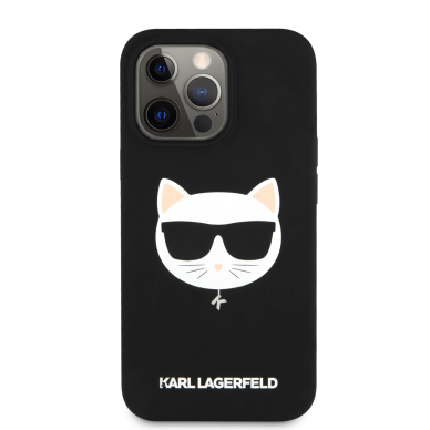 iPhone 13 PRO juoda KARL LAGERFELD nugarėlė KLHCP13LSLCHBK 2