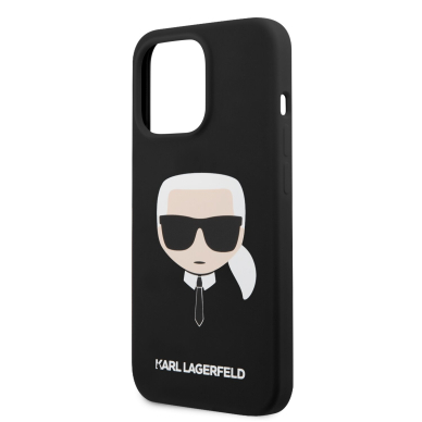 iPhone 13 PRO juoda KARL LAGERFELD nugarėlė KLHCP13LSLKHBK 5