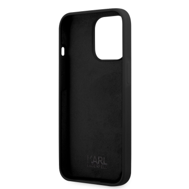 iPhone 13 PRO juoda KARL LAGERFELD nugarėlė KLHCP13LSLKHBK 6