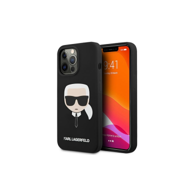 iPhone 13 PRO juoda KARL LAGERFELD nugarėlė KLHCP13LSLKHBK 8