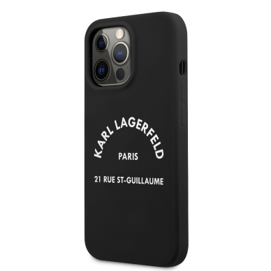 iPhone 13 PRO juoda KARL LAGERFELD nugarėlė KLHCP13LSLSGRBK 3