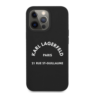 iPhone 13 PRO juoda KARL LAGERFELD nugarėlė KLHCP13LSLSGRBK 2