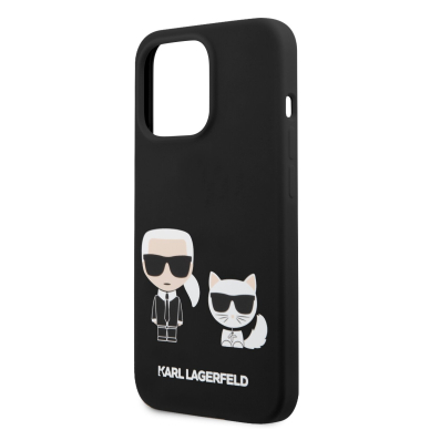 iPhone 13 PRO juoda KARL LAGERFELD nugarėlė KLHCP13LSSKCK 5