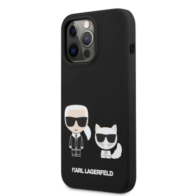 iPhone 13 PRO juoda KARL LAGERFELD nugarėlė KLHCP13LSSKCK 3